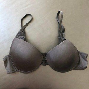 Izod Underwire Padded Scuba Lace Bra